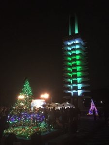 記念塔ライトアップ @ 中央広場オリンピック記念塔